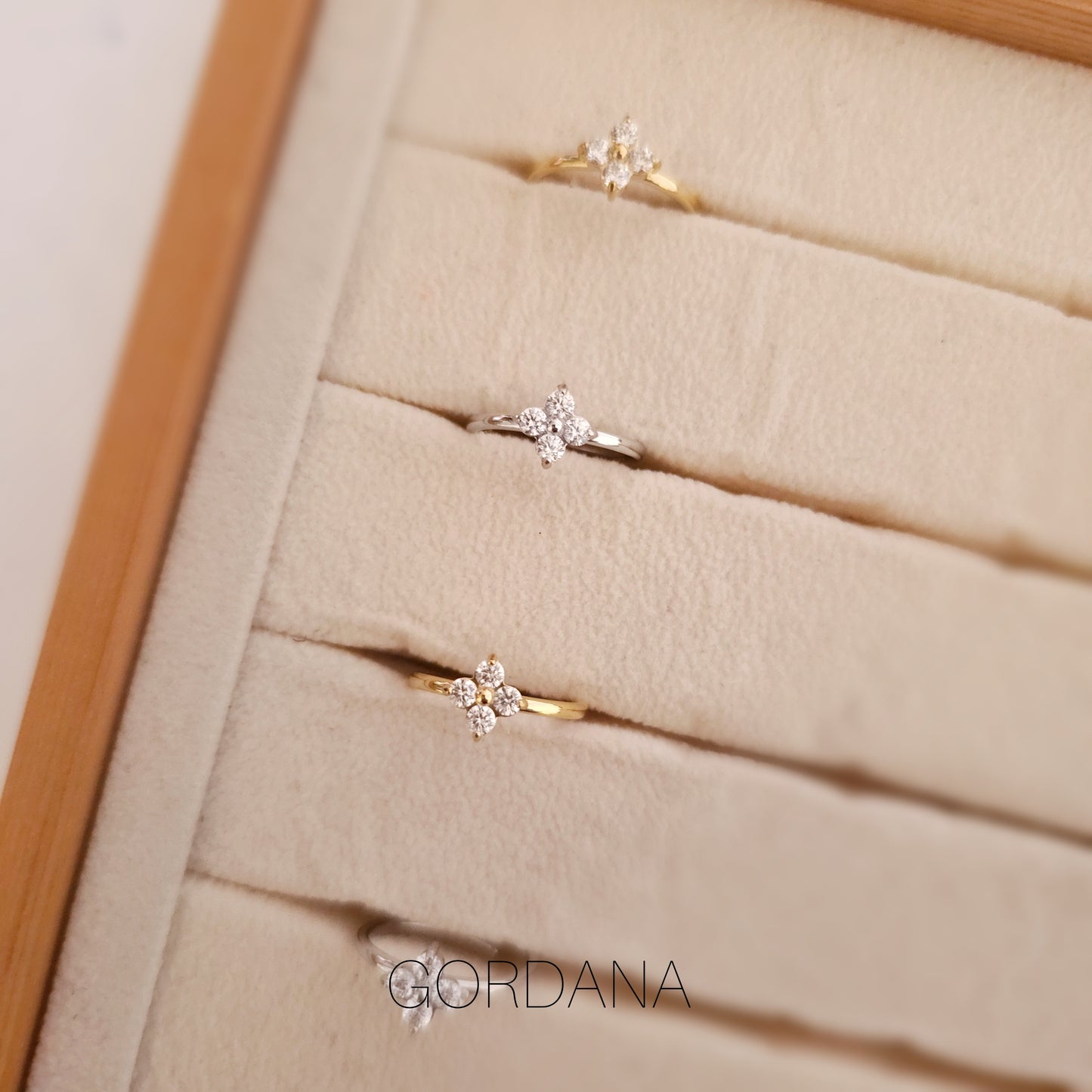 Blossom stainless steel ring