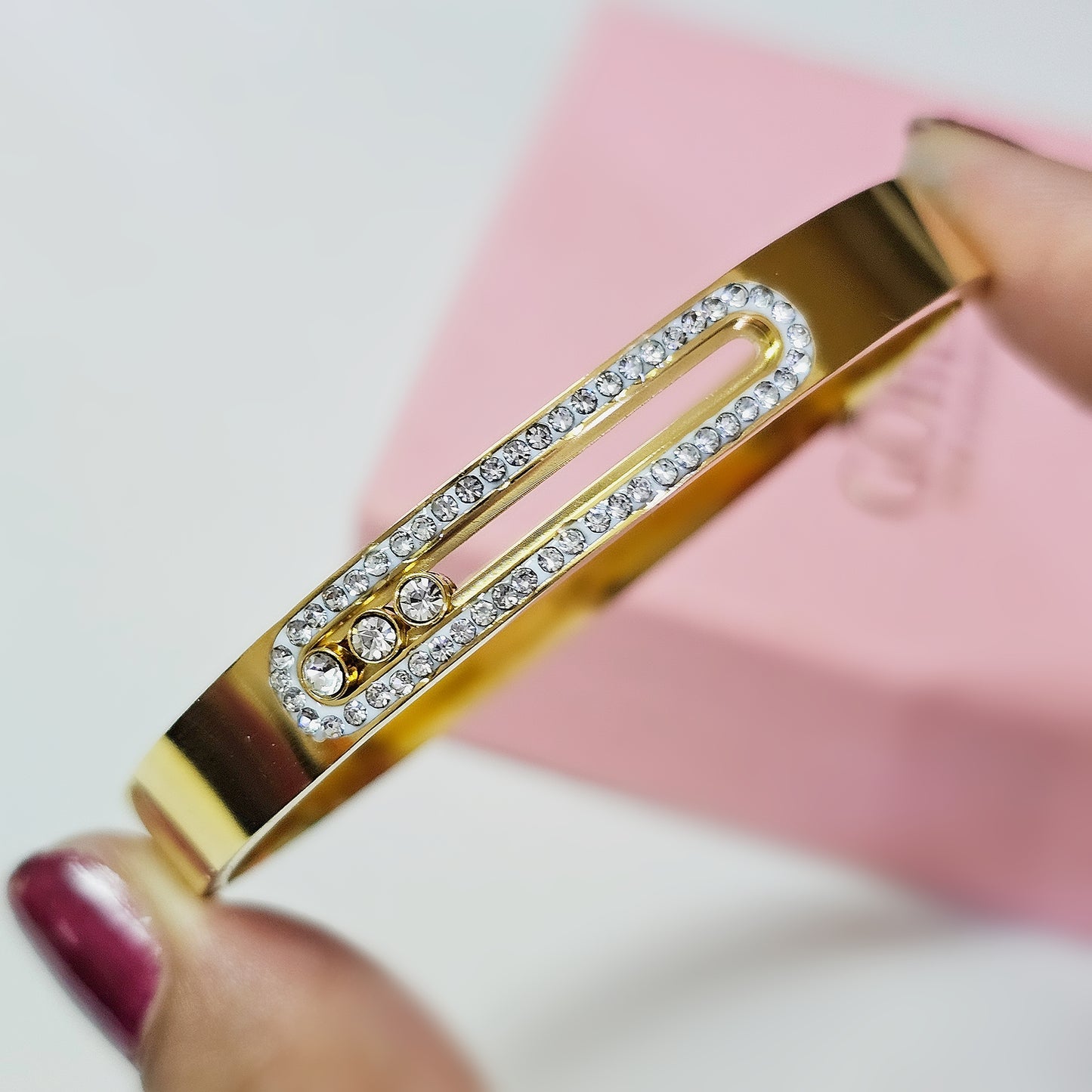 Gold bangle- stainless steel