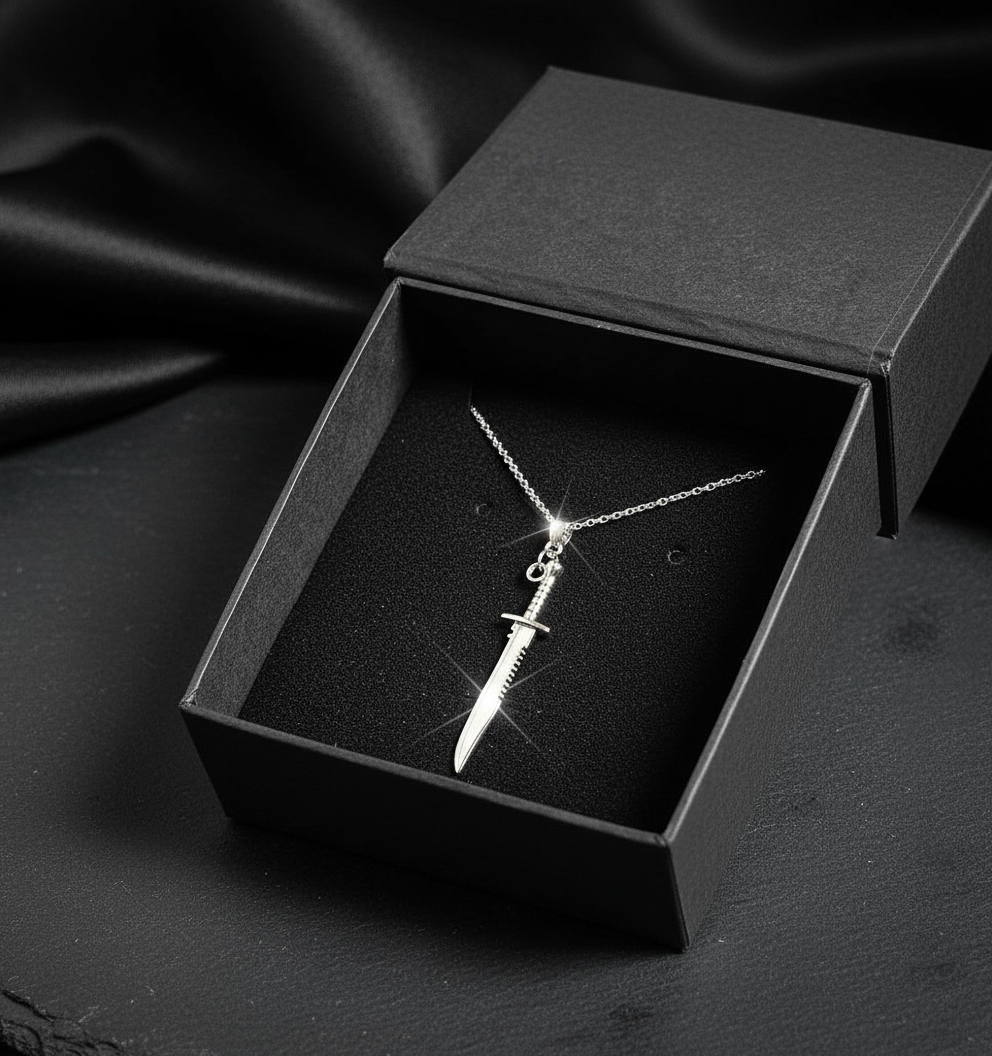 Man stainless steel chain pendant necklace