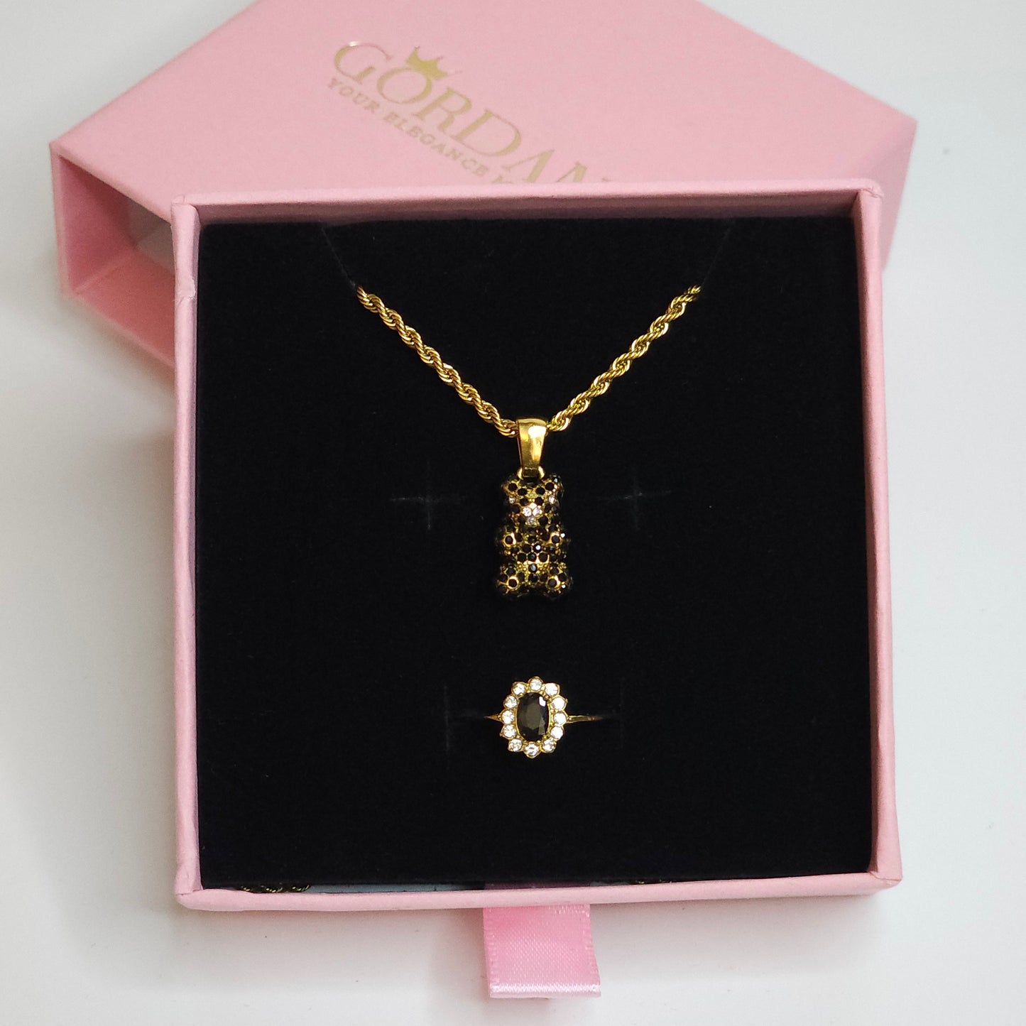 Black Teddy Stainless steel jewelry set