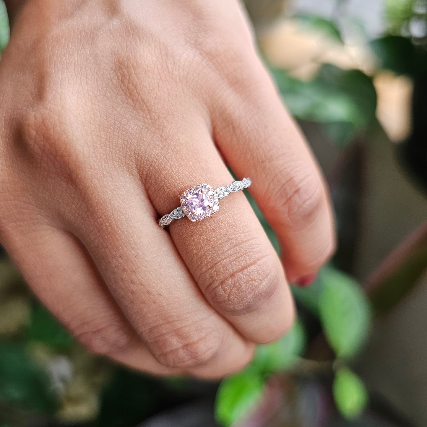 Silver and Rose Gold Ring