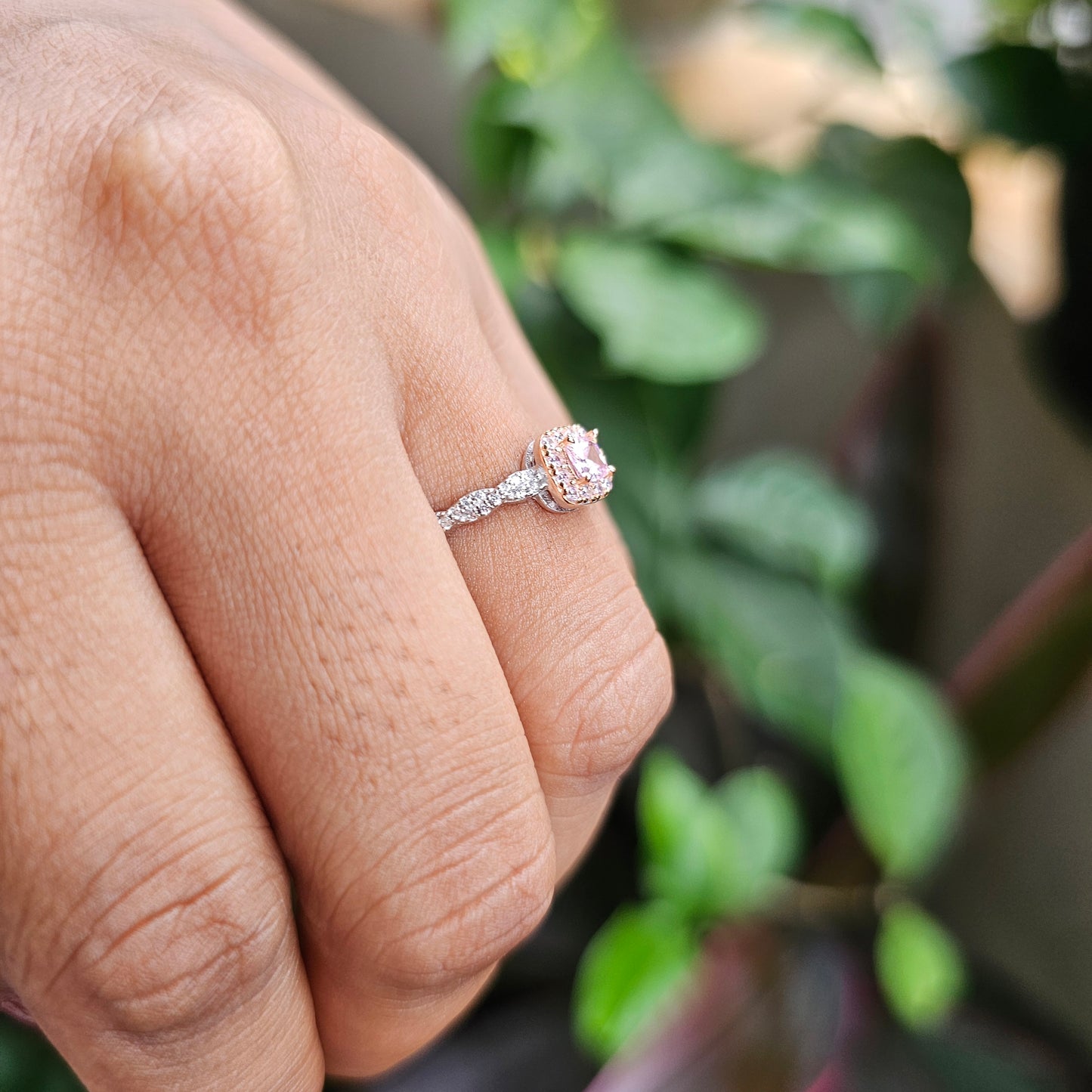 Silver and Rose Gold Ring