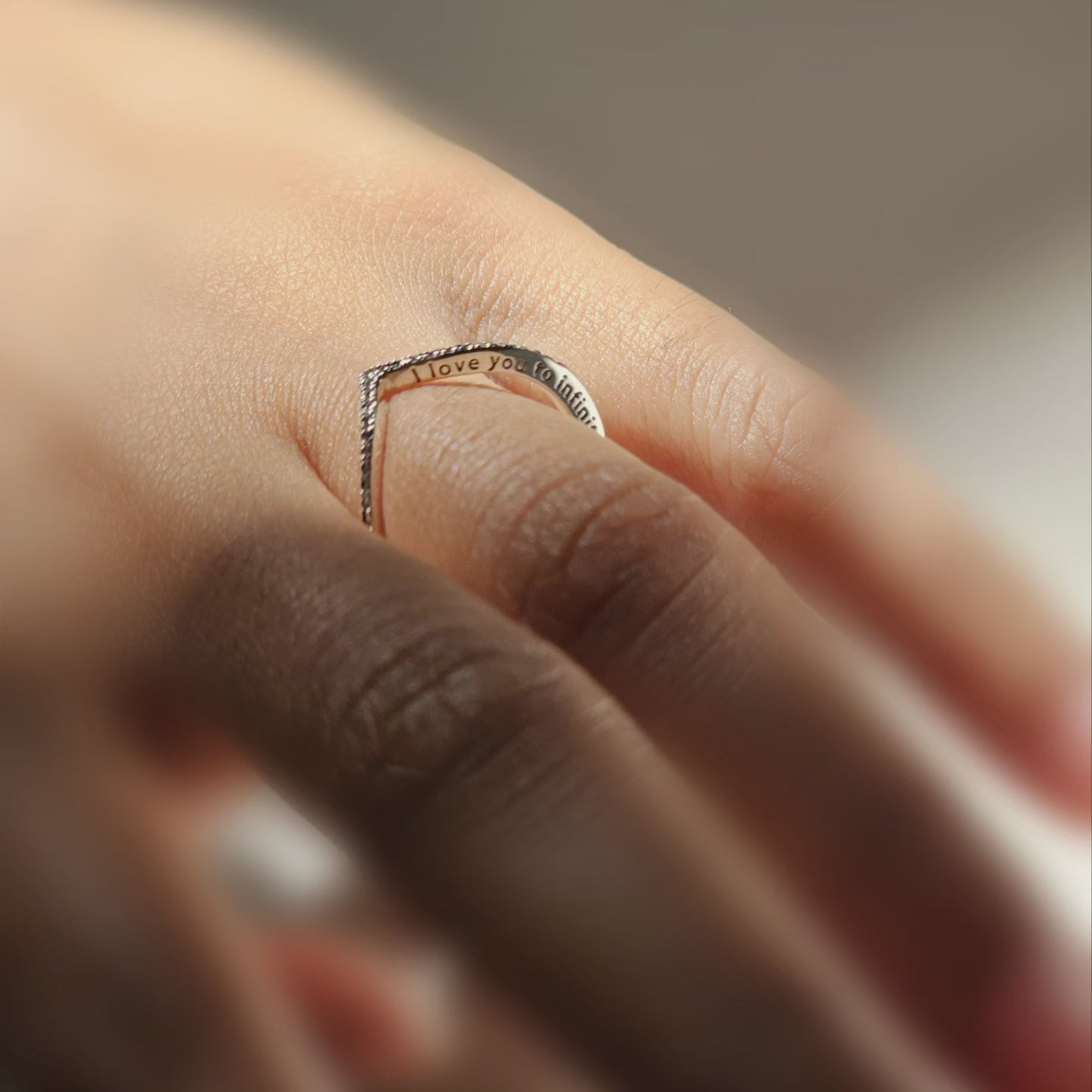 I love you to Infinity and Beyond ring