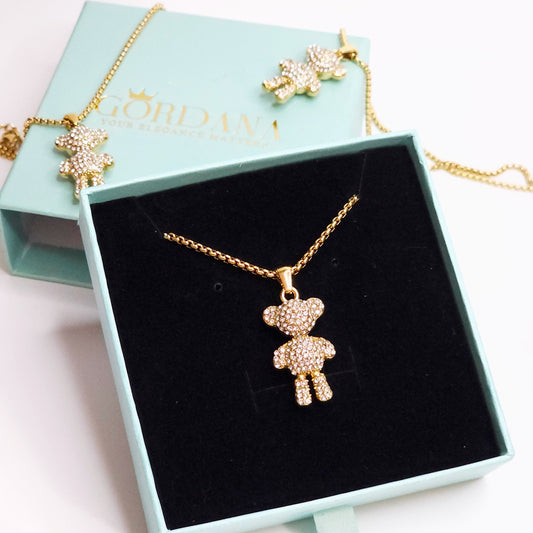 Bling Bear Necklace