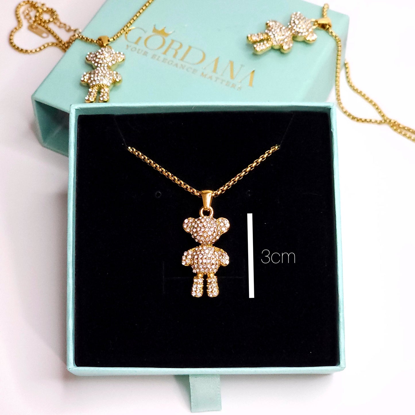 Bling Bear Necklace