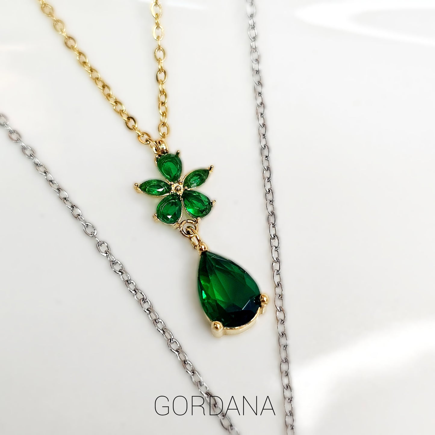 Green Flower Necklace