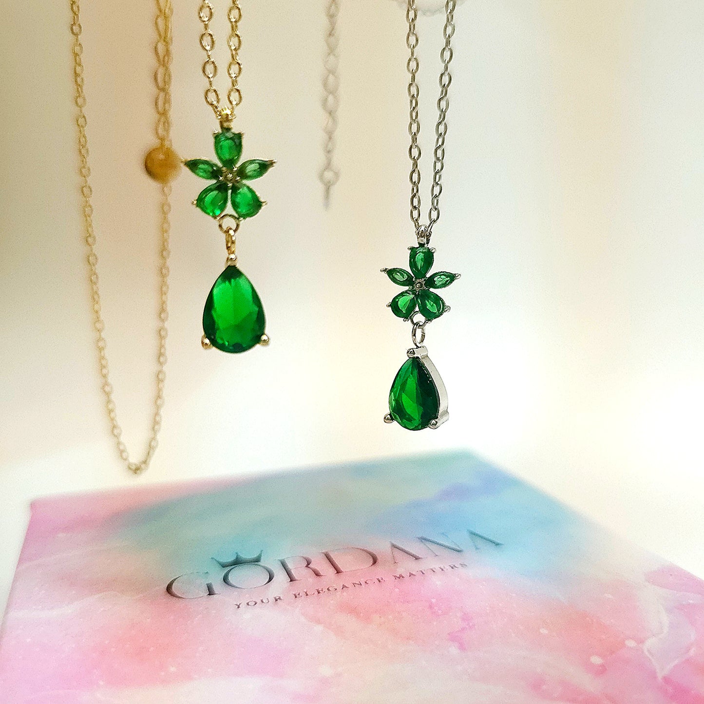 Green Flower Necklace