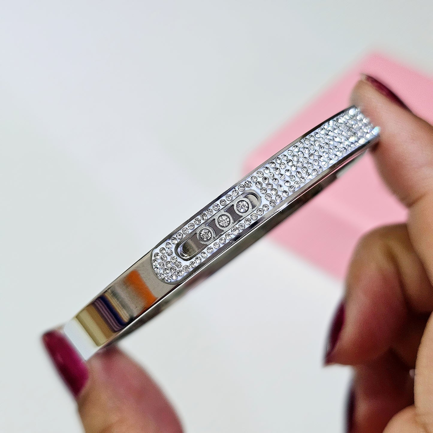 Silver Bangle- stainless steel