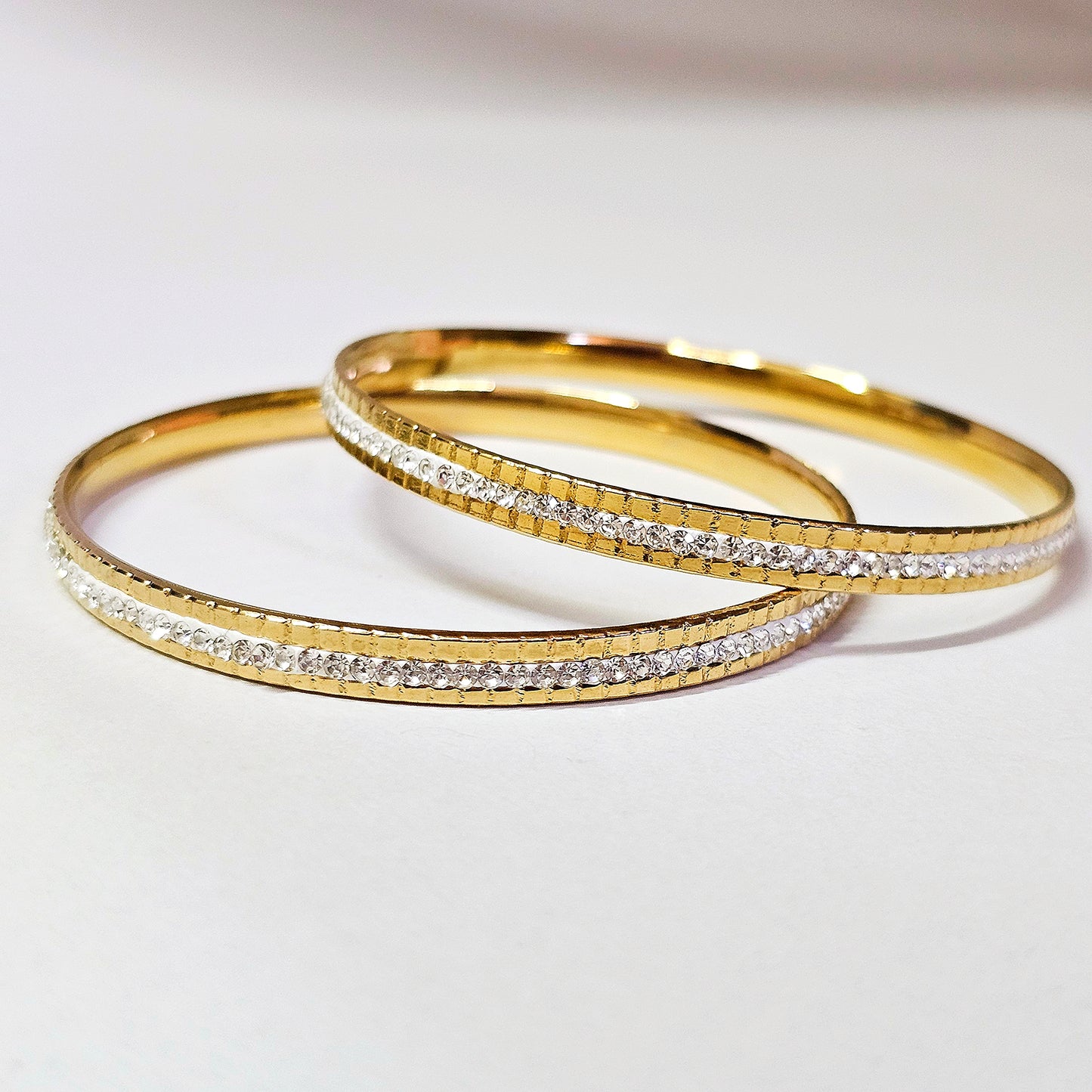 2pcs Gold Bangles