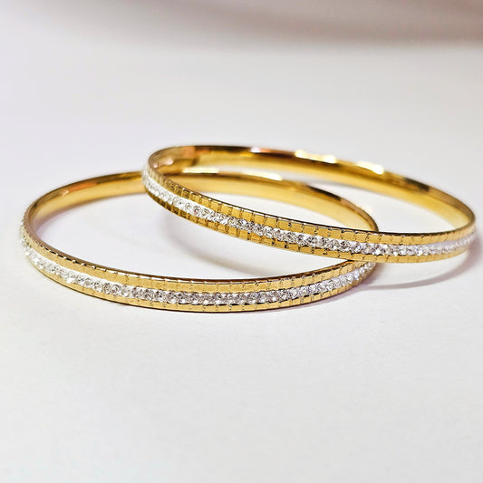 2pcs Gold Bangles