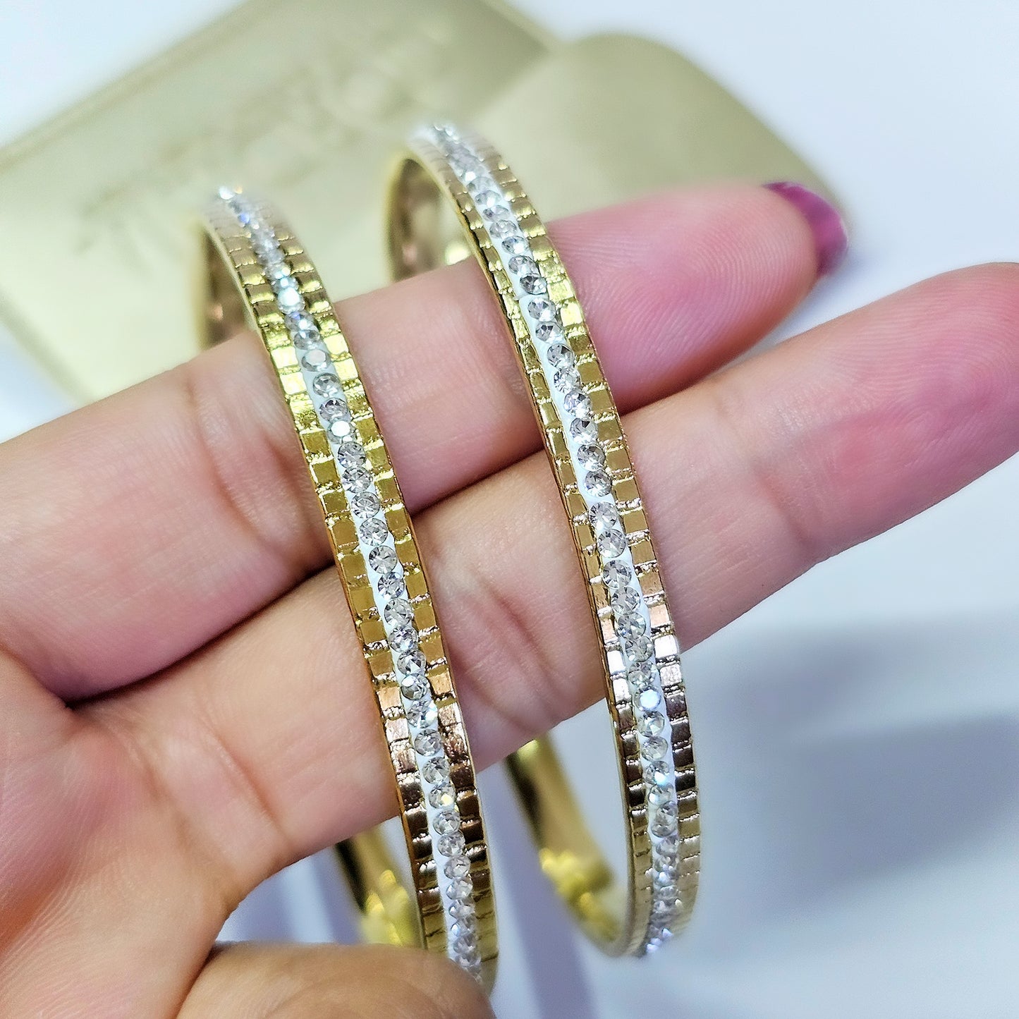 2pcs Gold Bangles