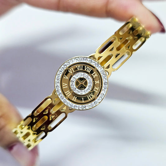 Gold bangle - stainless steel