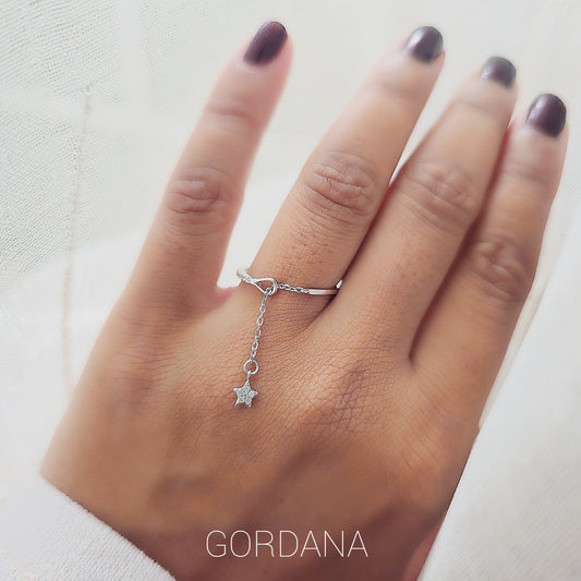 Chain Star Ring