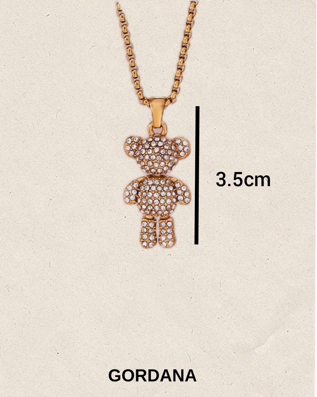 Teddy chain necklace - stainless steel